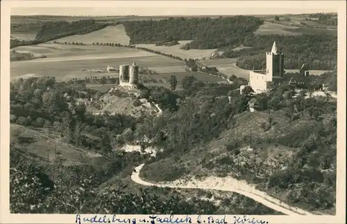Saaleck-Bad Kösen Rudelsburg und Saaleck, vom Kreipitzsch aus 1937
