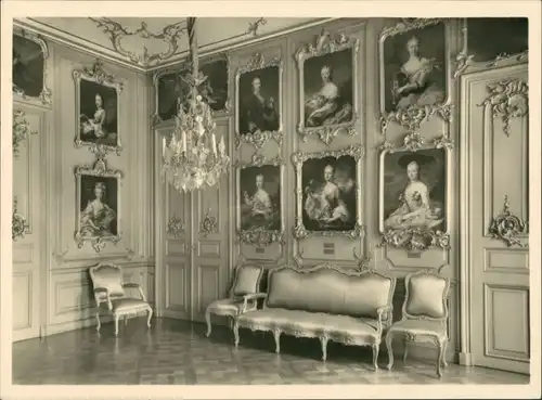 Ansichtskarte Kassel Cassel Schloss Wilhelmsthal: Schönheitsgalerie 1953