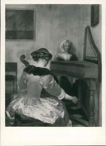  Künstlerkarte Gemäldegalerie Berlin: Gerard Terborch-Das Konzert 1953