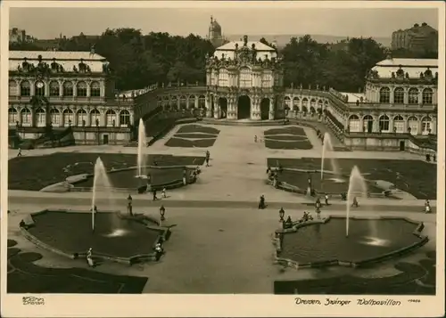 Innere Altstadt-Dresden Dresdner Zwinger Wallpavillon g1958 Walter Hahn:10456