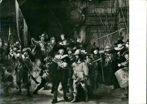 Ansichtskarte  Rembrandt van Rijn: Die Nachtwache, Nightwatch 1969