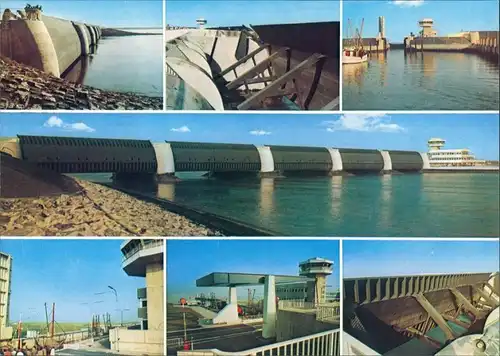 Ansichtskarte Wesselburenerkoog Der Eiderdamm Eidersperrwerk 1992