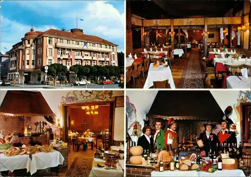 Garmisch-Partenkirchen Hotel Vierjahreszeiten: Haus, Restaurant 1976
