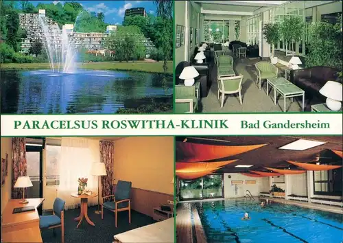 Ansichtskarte Bad Gandersheim Paracelsus Roswitha Klinik am See 2007