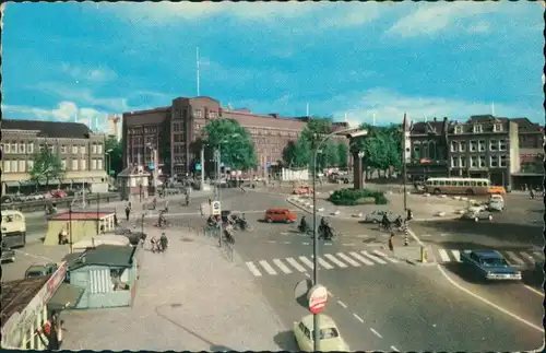 Postkaart Utrecht Utrecht Straße - Rotonde 1964