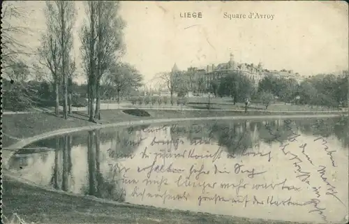Postkaart Lüttich Luik / wallonisch: Lîdje Square Avroy 1916