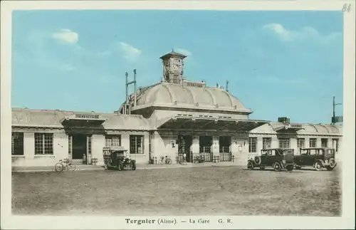 CPA Tergnier Bahnhof/ Gare 1940