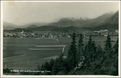 Ansichtskarte Wörgl Partie an der Stadt 1942