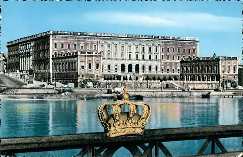 Postcard Stockholm Kungliga slottet / Stockholmer Schloss 1957
