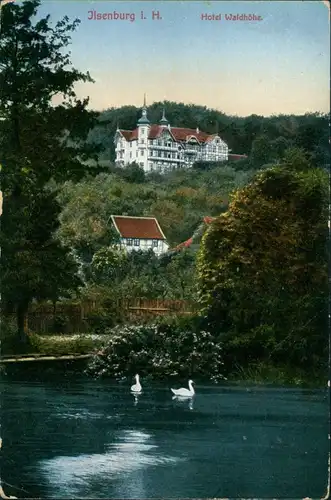 Ansichtskarte Ilsenburg (Harz) Hotel Waldhöhe 1914 