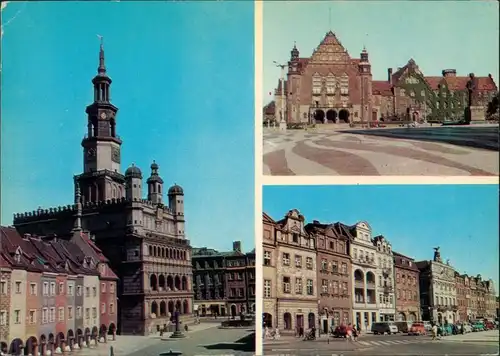 Posen Poznań Renesansowy ratusz. Corywersytet im. Adama Mickiewicz 1970