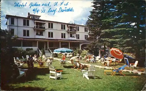 Postcard Lake Placid Hotel Belmont Adirondacks 1958