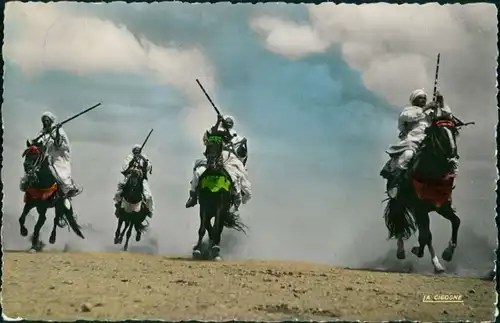 Postcard Ägypten (allgemein) Trachten - Typen (Ägypten) Cavaliers 1969