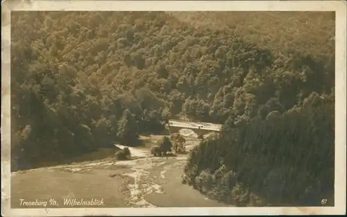 Ansichtskarte Treseburg Wilhelmblick 1930