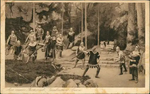 Luisenburg-Wunsiedel (Fichtelgebirge) Luisenburg Bergfestspiel die Losburg 1928