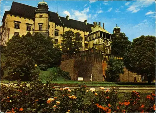 Postcard Krakau Kraków Zamek Królewski na Wawelu/Burg Wawel 1969