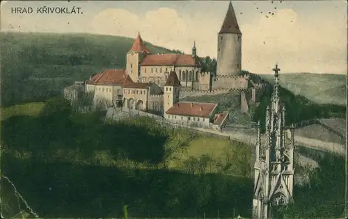 Postcard Pürglitz Křivoklát Hrad Křivoklát/Burg Pürglitz 1923