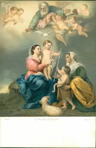 Ansichtskarte  Religio: Engel Maria und Jesus 1906