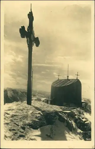 Ansichtskarte Bayrischzell Wendelsteingipfel Kreuz und Warte (1838 m) 1941