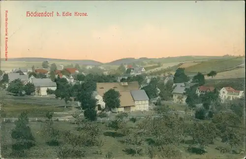 Ansichtskarte Höckendorf-Klingenberg (Sachsen) Panorama 1910