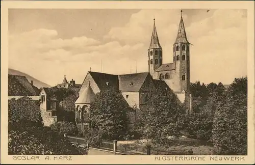 Ansichtskarte Goslar Klosterkirche 1924