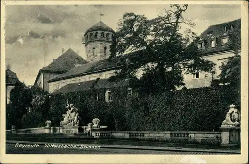 Ansichtskarte Bayreuth Wittelsbacherbrunn 1942