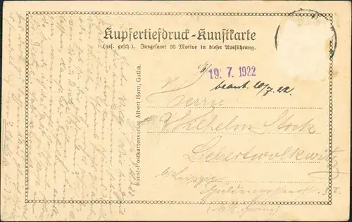 Ansichtskarte Gotha Wasserkünste 1922