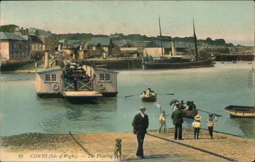 Cowes (Isle of Wright) The Floating Brigde/Die Fährbrücke 1909 