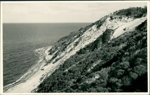 Ansichtskarte Hiddensee Hiddensjö, Hiddensöe Strand - Steilküste 1956