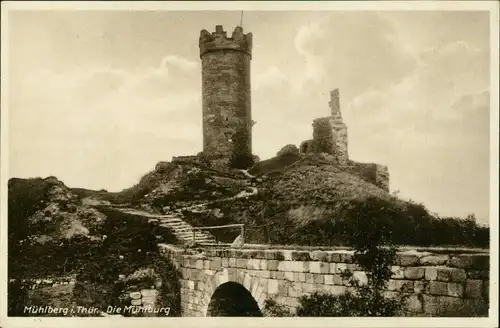 Ansichtskarte Mühlberg Ruine Mühlburg 1933