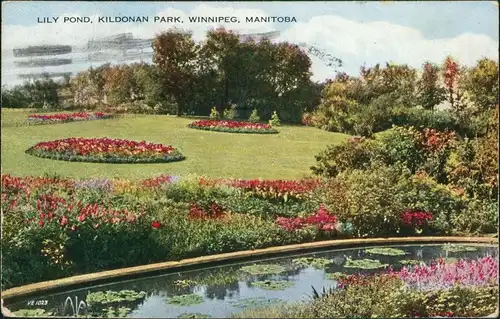 Postcard Winnipeg Kildonan Park 1931