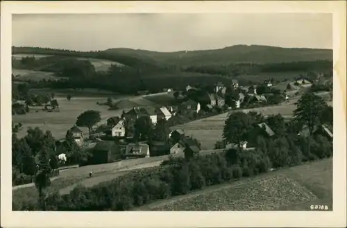 Ansichtskarte Sohl-Bad Elster Panorama-Ansicht mit Fernblick 1954