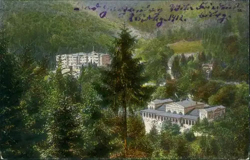 Ansichtskarte Bad Harzburg Kurhaus im Wald 1912