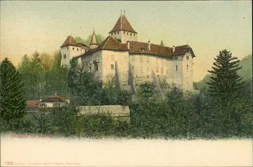 Ansichtskarte Blonay Schloss Château de Blonay 1900