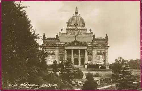 Görlitz Zgorzelec Miejski Dom Kultury/Oberlausitzer Gedenkhalle/Ruhmeshalle 1927