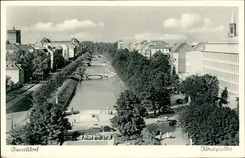 Ansichtskarte Düsseldorf Königsallee 1953