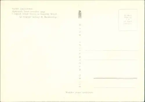 Postcard Zakopane Kolej linowa/Kasprowy Wierch, Seilbahn 1971