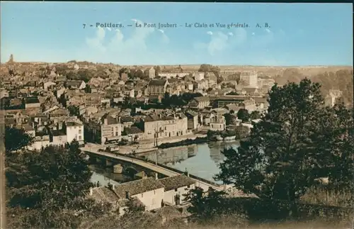 CPA Poitiers Panorama-Ansicht 1922