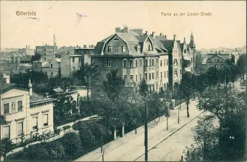 Ansichtskarte Bitterfeld Partie in der Lindenstraße 1914