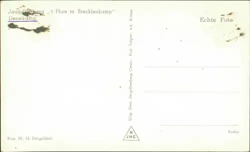 Postkaart Denekamp-Dinkelland Jeugdherberg 't Huis te Brecklenkamp 1940 