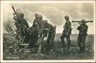 Foto Ansichtskarte  Wehrmacht Flakgeschütz und Soldaten 1940