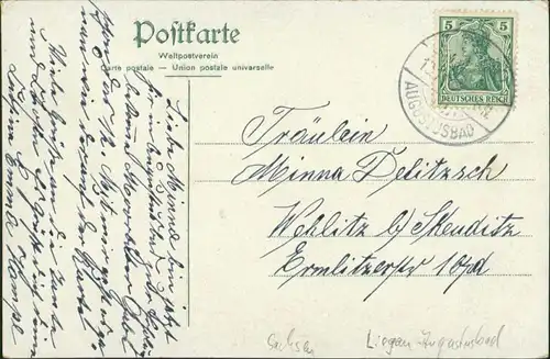Ansichtskarte Litho AK Sherzkarte - Frau - Moorbad 1908 