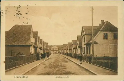 Blumenthal (Holstein) Partie in der Gartenstrasse REndsburg Eckernförde 1925