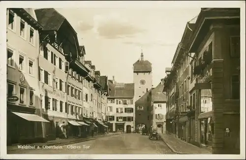 Ansichtskarte Waldshut-Waldshut-Tiengen Straßenpartie - Oberes Tor 1932