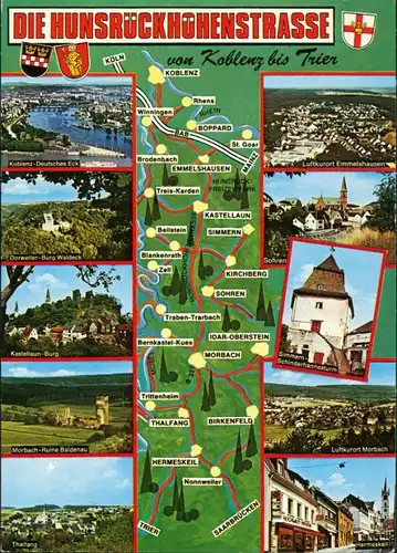 Rheinland-Pfalz Die Hunsrückhöhenstraße von Koblenz bis Trier 1981
