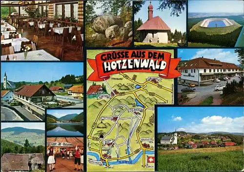 Ansichtskarte Rickenbach Hotzenwaldmarkt, Kaufhaus Gugelberger 1980