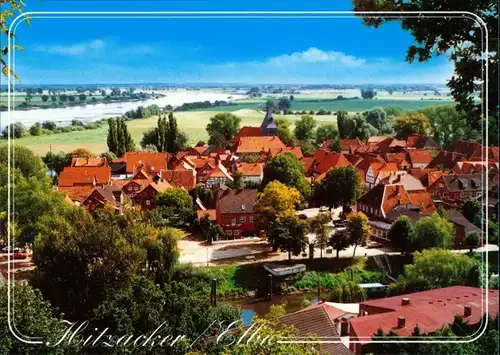 Ansichtskarte Hitzacker (Elbe) Blick vom Weinberg 1990