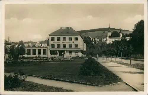 Postcard Wesetin Vsetín | Settein Gymnasium 1965