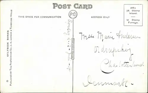 Postcard London Cheapside mit viel Verkehr 1914