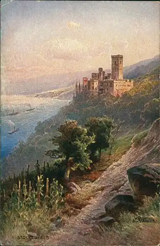 Ansichtskarte Stolzenfels-Koblenz Schloß Stolzenfels/Burg Stolzenfels 1938